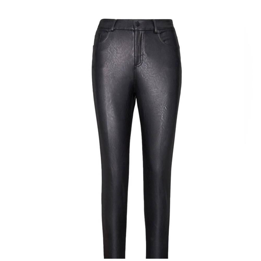 Commando Faux Black Leather 5-Pocket Pant Straight Leg Size S